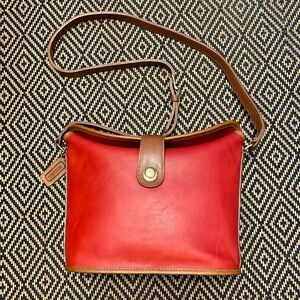 Vintage Coach Binocular Spectator 6853 (9853) RED WITH TABAC and brass